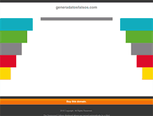 Tablet Screenshot of generadatosfalsos.com